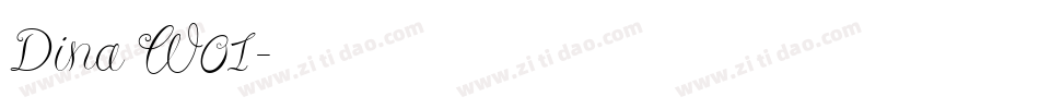 Dina W01字体转换